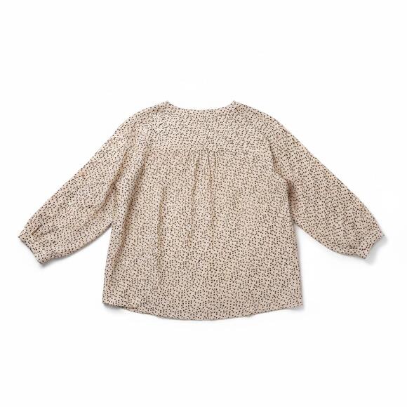 Carolina Belle Montreal Beige Black Dot Blouse – Size 3X – NWT - Picture 3 of 6